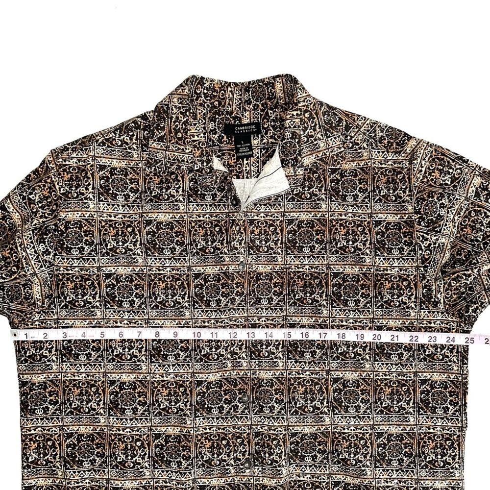 Cambridge Classics Vintage Patterned Button Down … - image 8